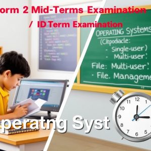 Form 2 Midterm of Term 1 Computer Studies Exam. Operating System Question Paper with Marking Scheme