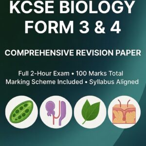 KCSE Agriculture Form 4 revision paper with marking scheme. Green cover with plant and sun icons. Exam ID EXAM08092024001-F4-AGR. WhatsApp delivery.