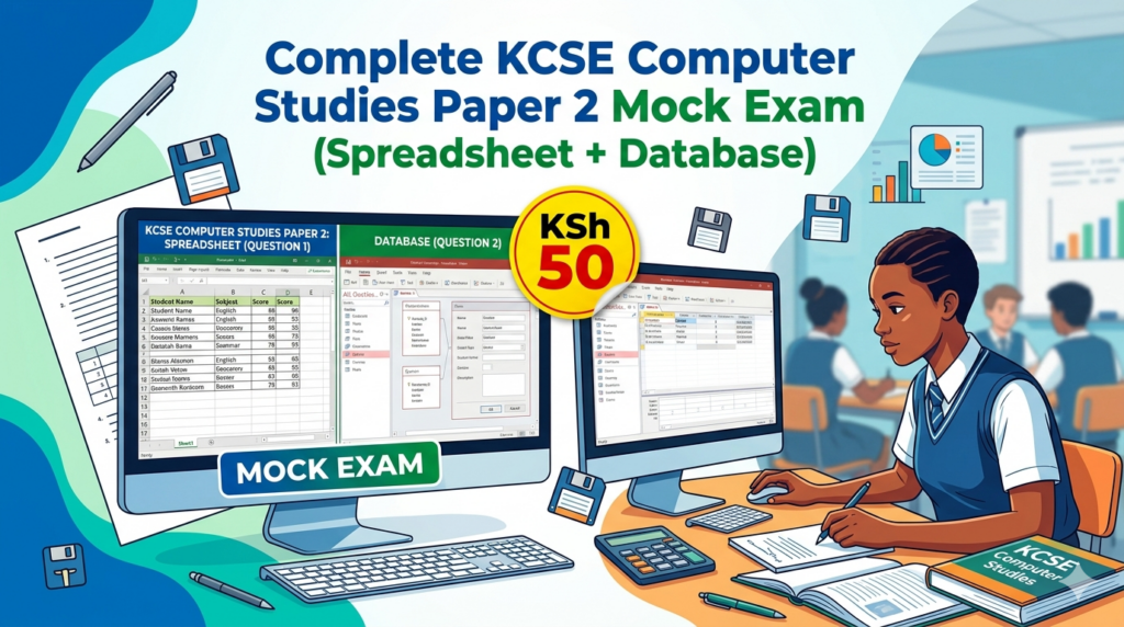 COMPRK20240507: KCSE Computer Studies Paper 2 (451/2) Practical Exam – KSh 50