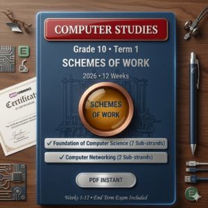 Grade 10 Computer Studies Schemes of Work Term 1 2026 | Elimu Assistant