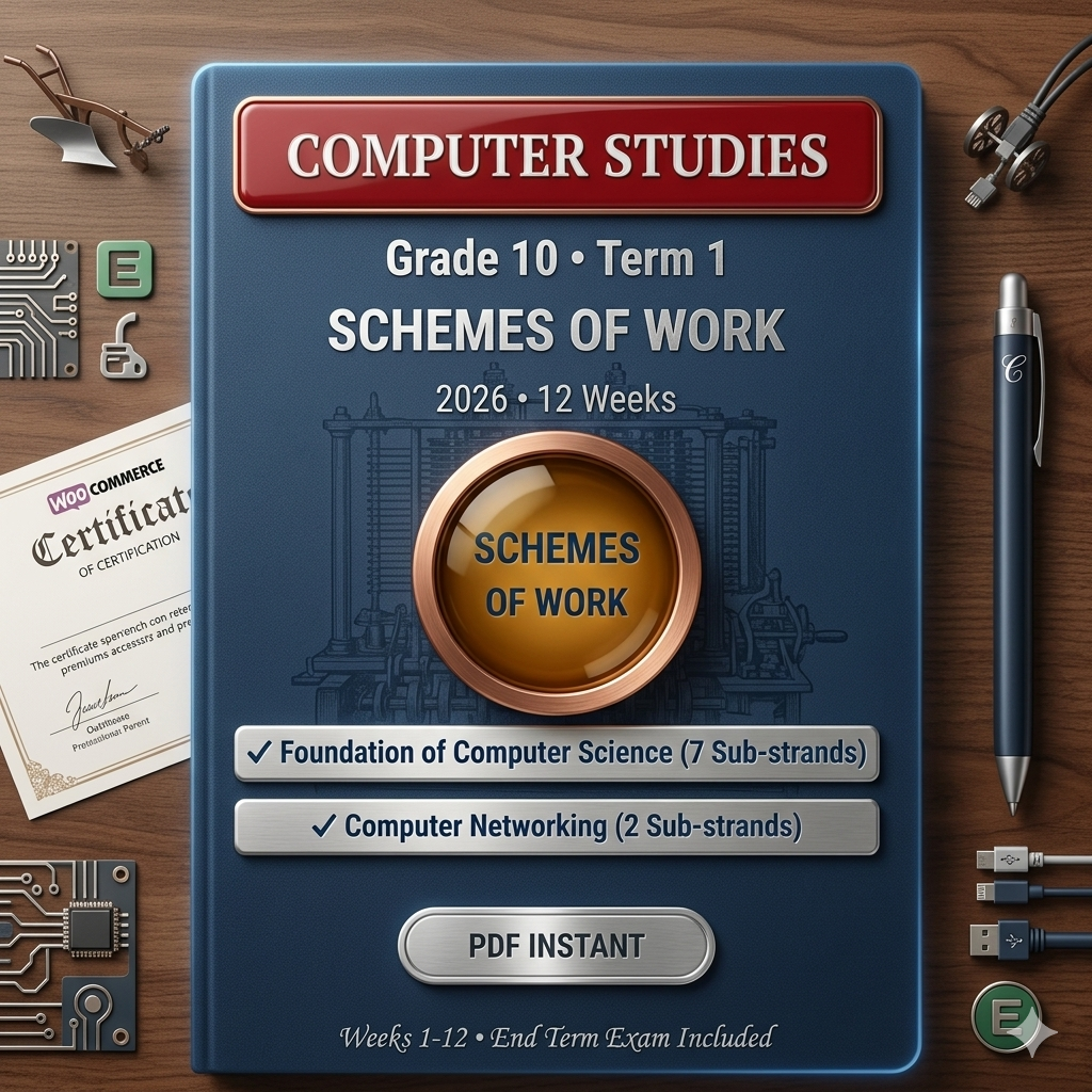 Grade 10 Computer Studies Schemes of Work Term 1 2026 | Elimu Assistant