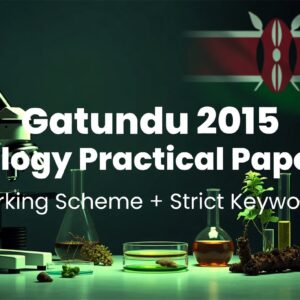WooCommerce product image cover for Biology Form 4 Paper 3 Practical 2015 Gatundu Evaluation Exam marking scheme revision kit by Elimu Assistant.