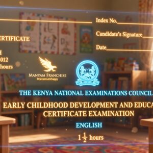 The Complete KNEC ECDE Certificate English Past Paper - Nov/Dec 2012 (7015/1)